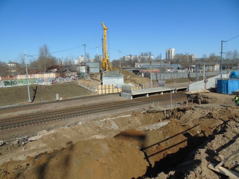 Строительство пешеходного моста на оп. Чухлинка в комплексе с реконструкцией пасссажирских платформ МЖД